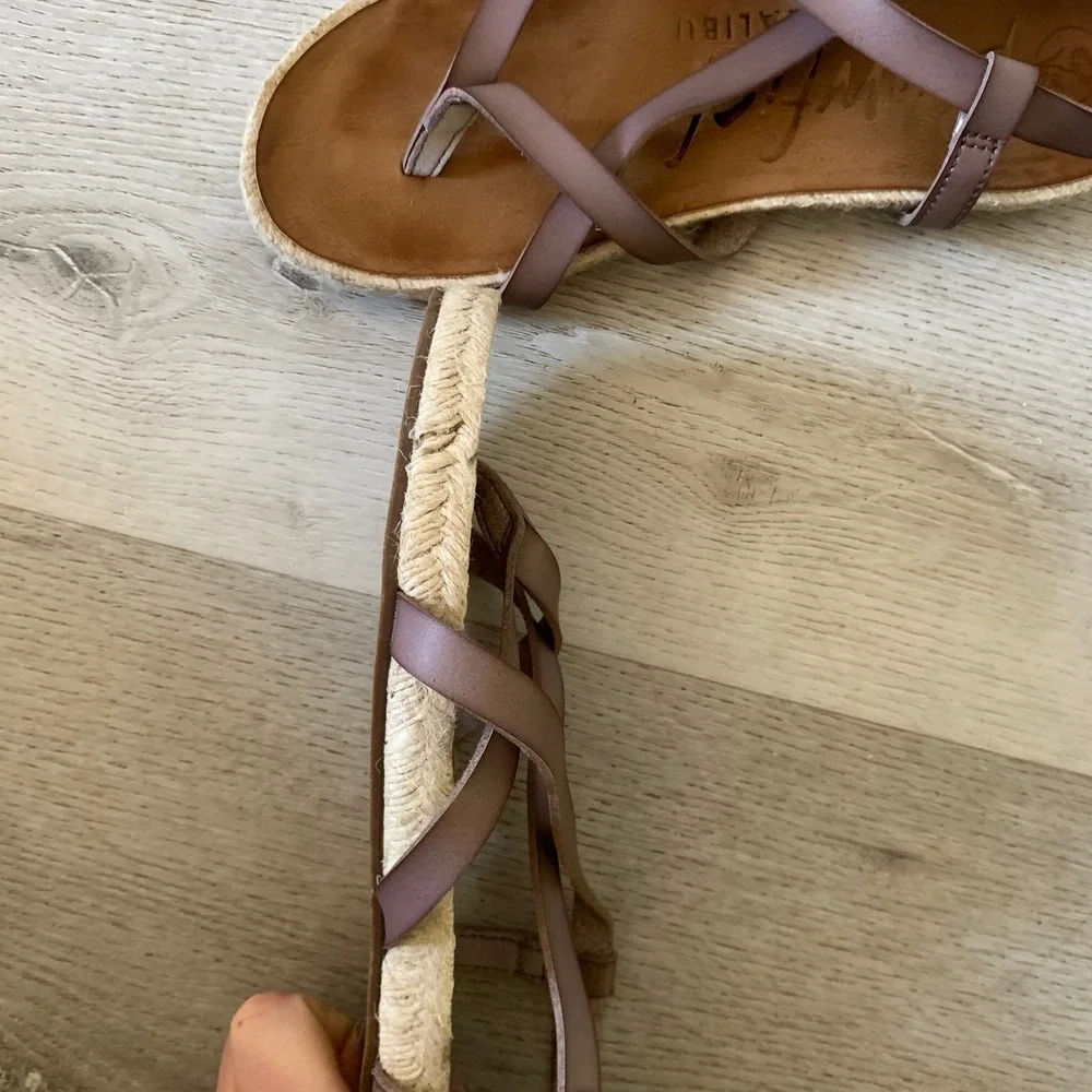Blowfish Malibu Womens Faux Leather Cork‎ 8.5 Sandls stylish beach summer spring